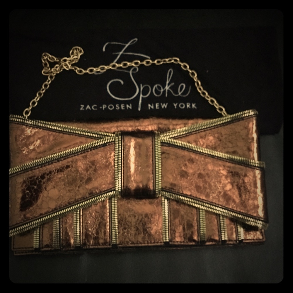 NWOT Zac Posen clutch , excellent condition
